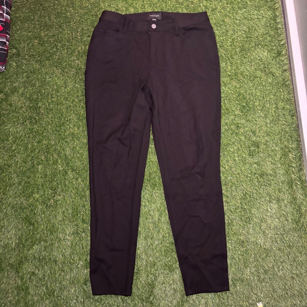 Unbound Merino Mens 5-Pocket Pants Black Slim Fit Wool Travel Trousers 32x30
